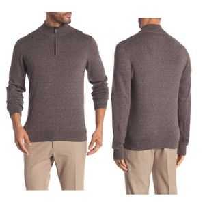 WALLIN & BROS Quarter Zip Long Sleeve Sweater